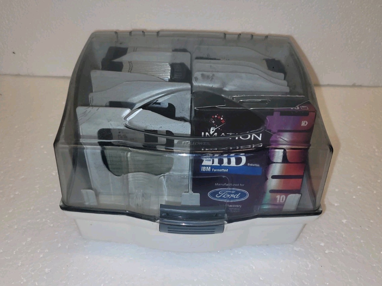 Lot Of  38 3.5" Floppy Disks Set w/ Storage Case Vintage Computer Media