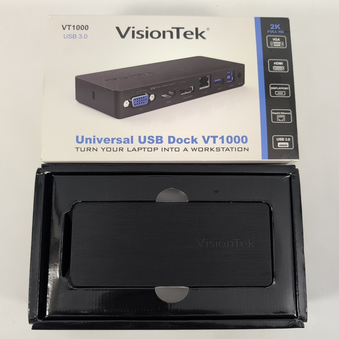VisionTek VT1000 Dual Display Docking Station HDMI Multi Port Adapter Hub Dock