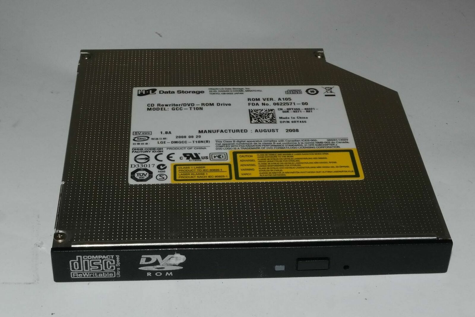 Dell PowerEdge 2600 2650 2850 2900 GCC-T10N IDE DVD/CDRW Drive