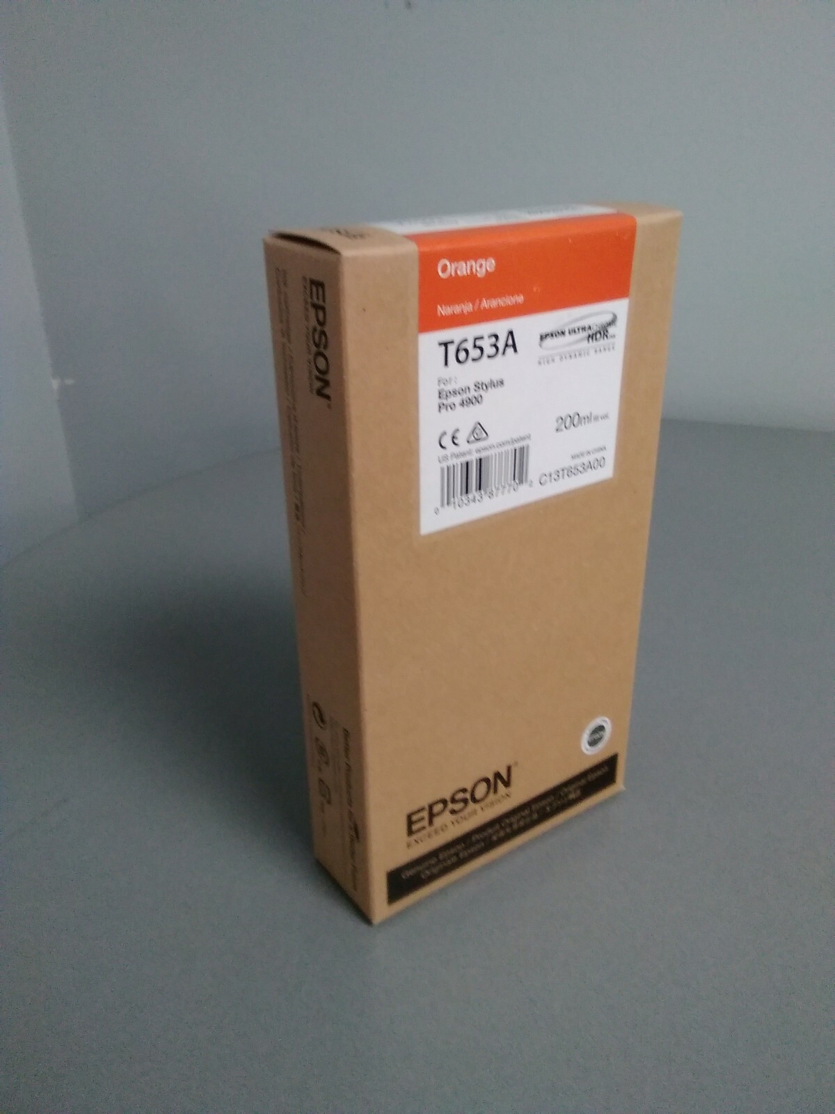 New Genuine Epson T653A Orange HDR Ink Stylus Pro 4900 Exp 02-2020