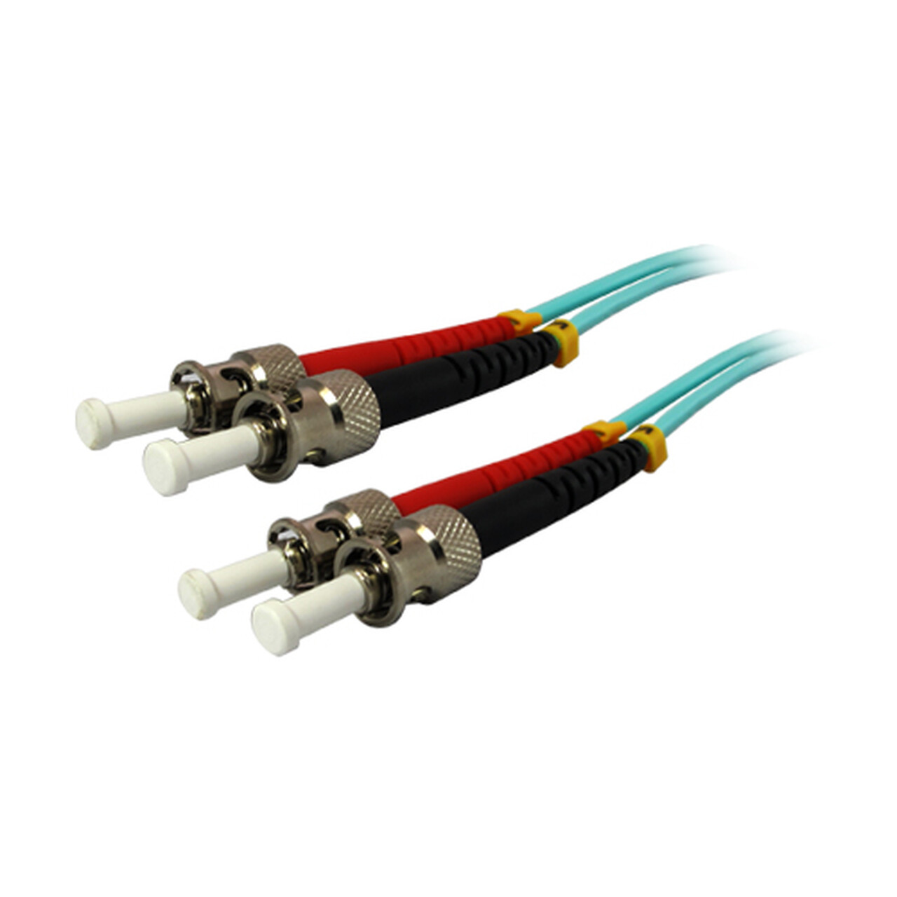 15m ST-ST Duplex 50/125 OM3 Multimode 10GB Fiber Patch Optic Cable Aqua 50FT