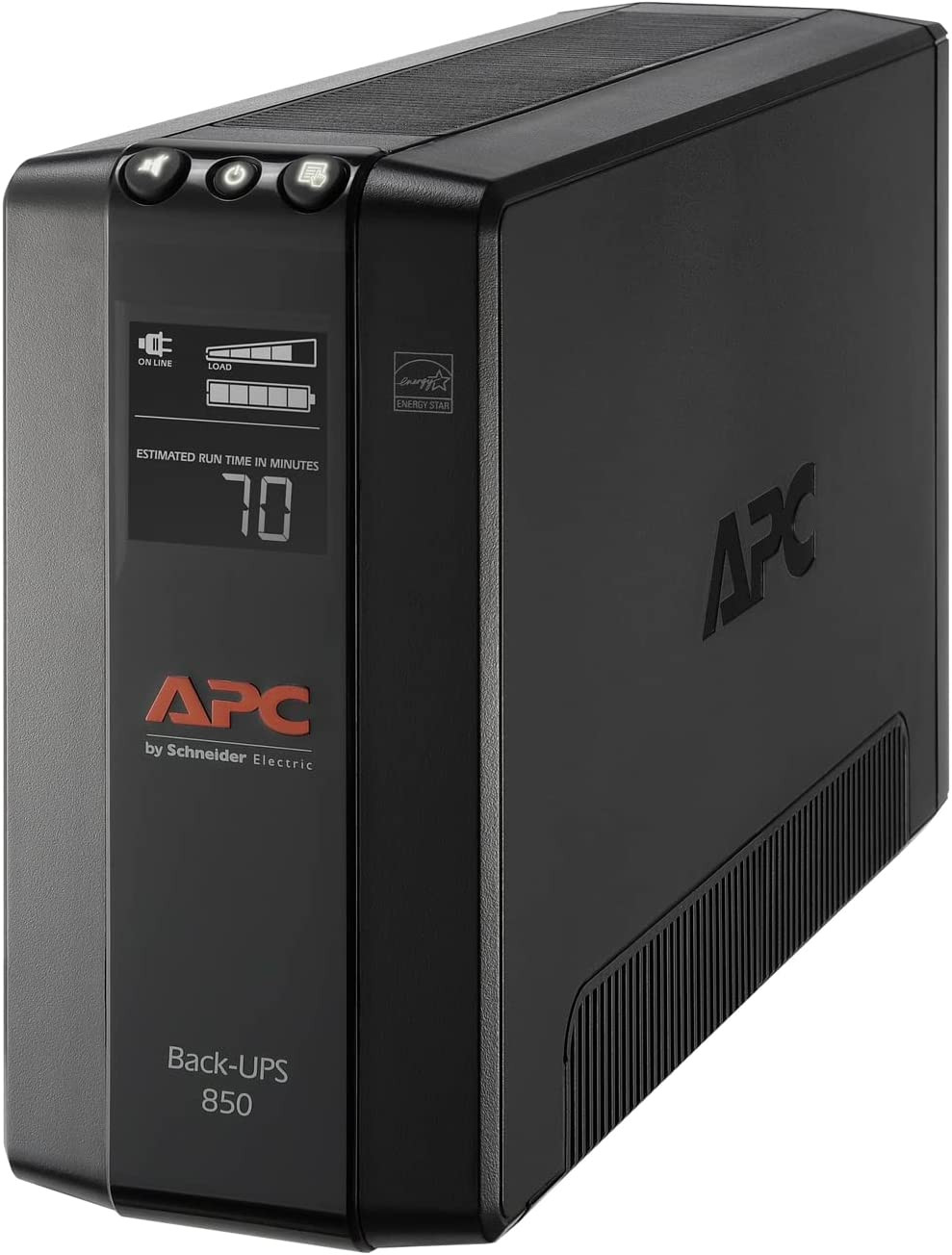 Back-Ups Pro 850VA UPS with 8 Outlets, LCD Display & Surge Protection