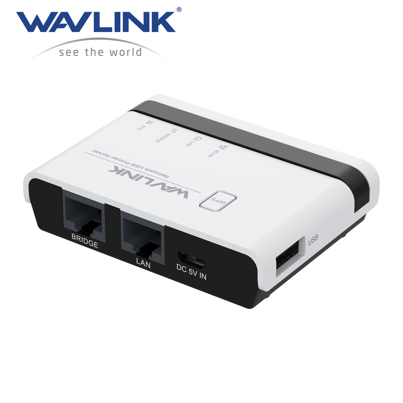 Wavlink Wireless USB Network Printer Server 10/100Mbps to USB2.0 LAN Print Share