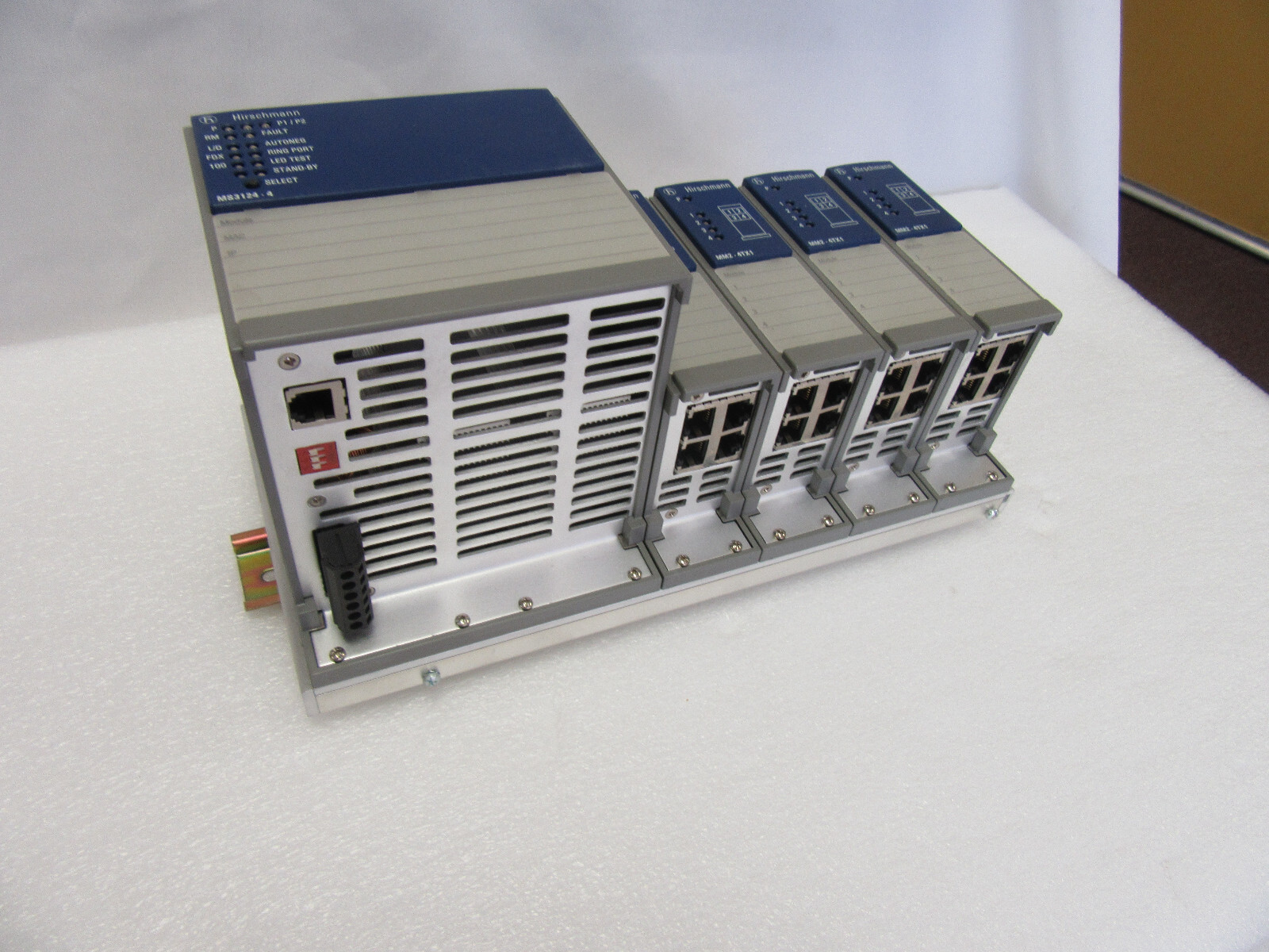 HIRSCHMANN MS3124-4 WITH 4 EA. MM2-4TX1 MICE SWITCH