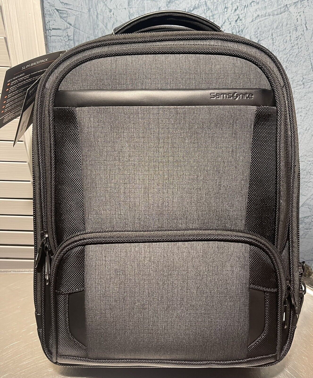 Samsonite Pro Slim Backpack (Shaded Gray/Black) NWT