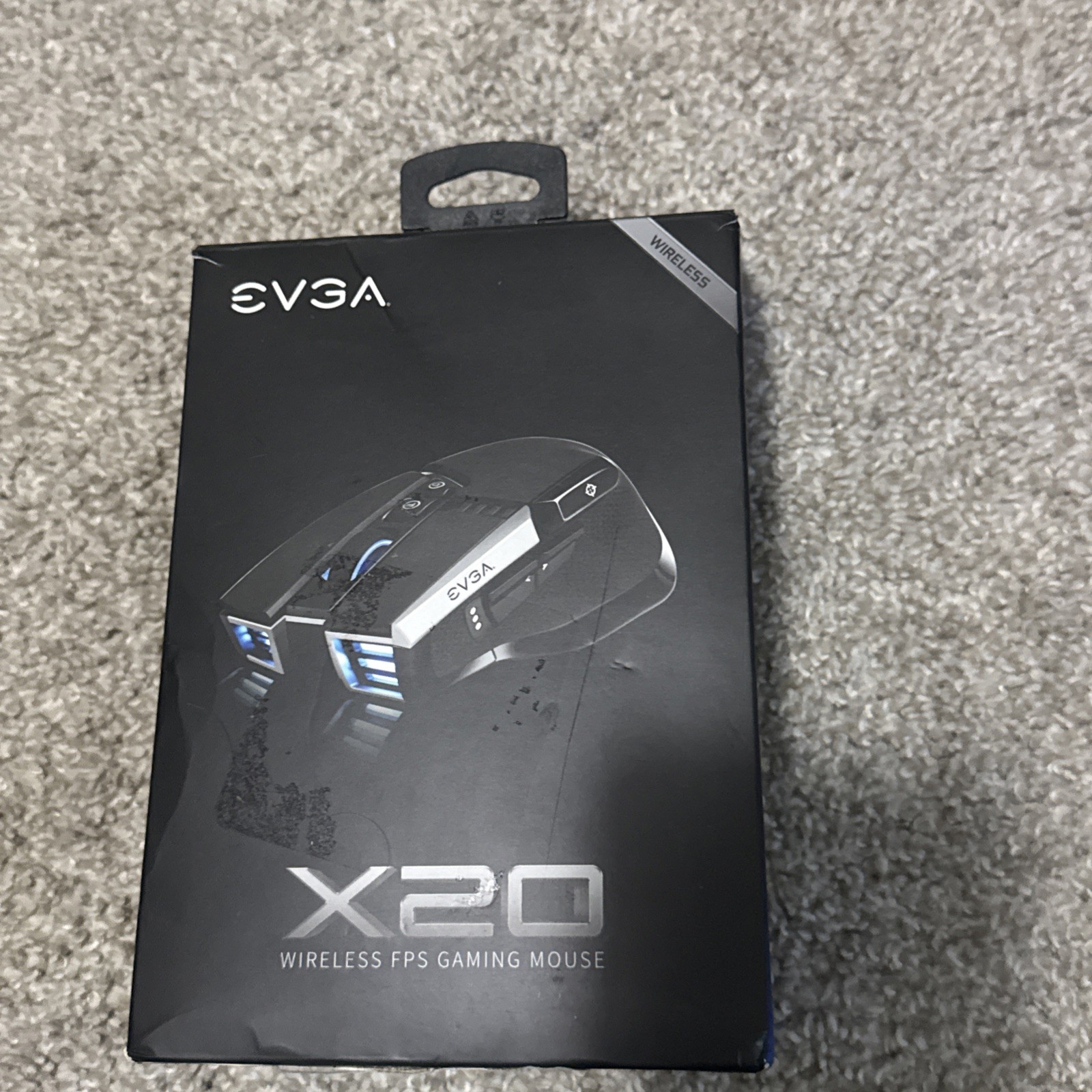 EVGA X20 Wireless Gaming Mouse Complete Bundle - Black  Open Box