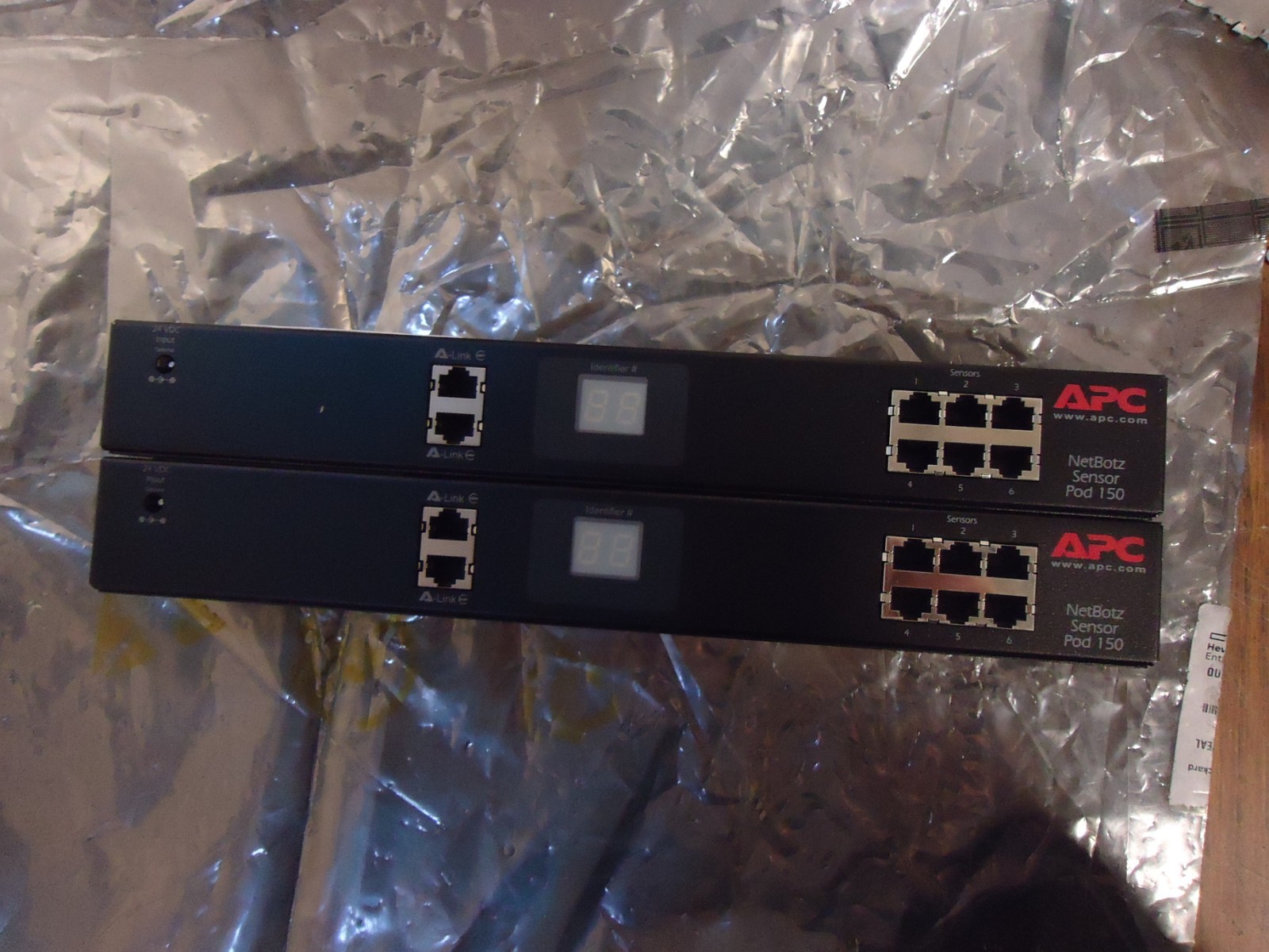 Pair of APC NBPD0150 Netbotz Sensor POD 150