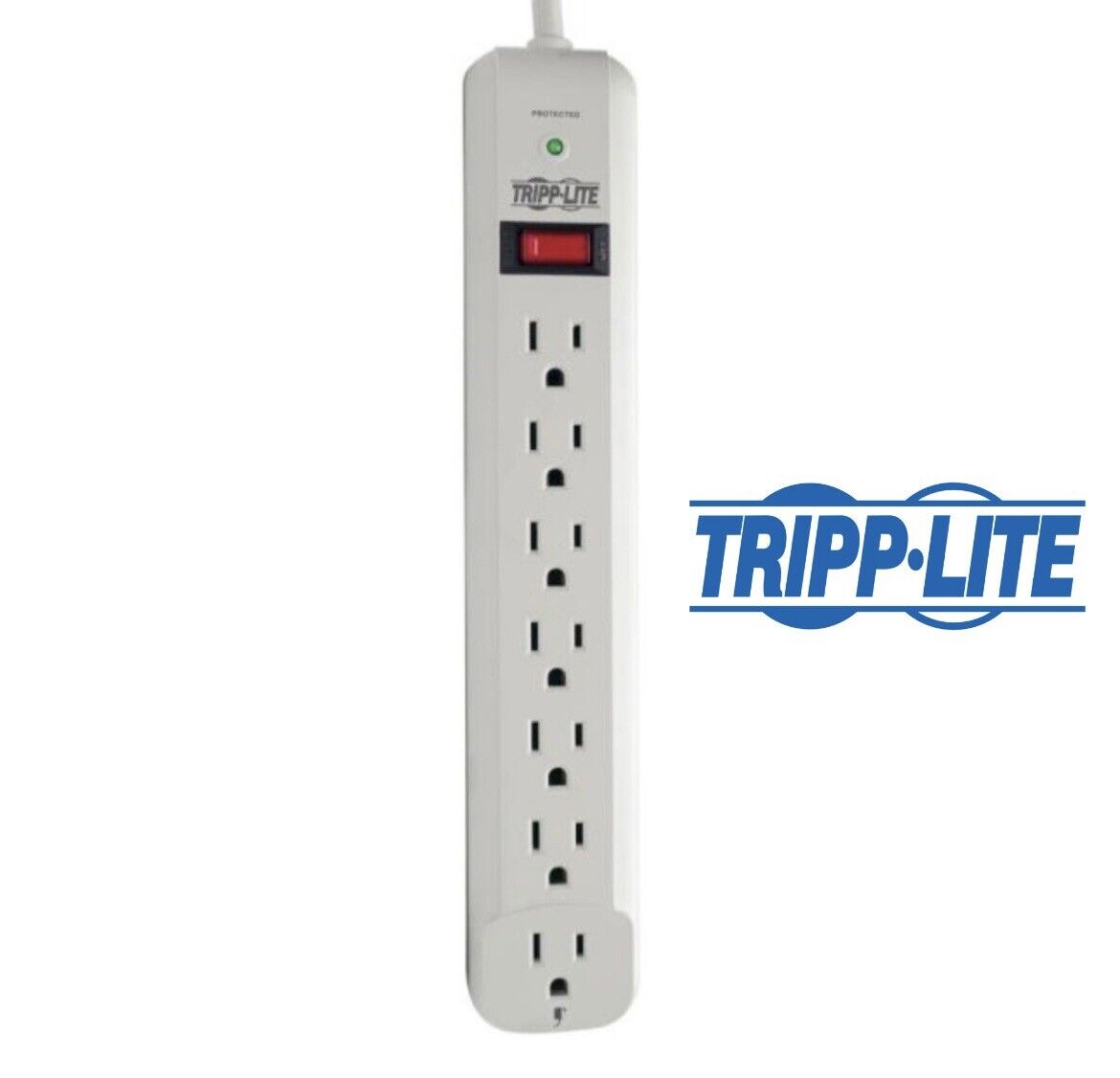 Tripp-Lite Surge Protector 6ft White Safe office Gaming PC Safe Power Strip