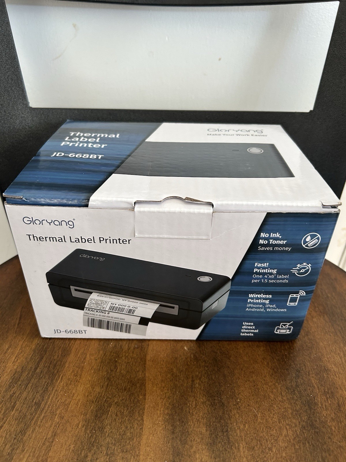 Gloryang JD-668BT  Portable Printer for Travel, Wireless Thermal Printer