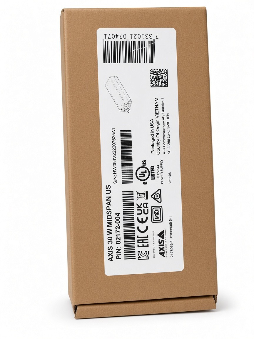Axis  30W High Power Over Ethernet Midspan (P/N:02172-004)