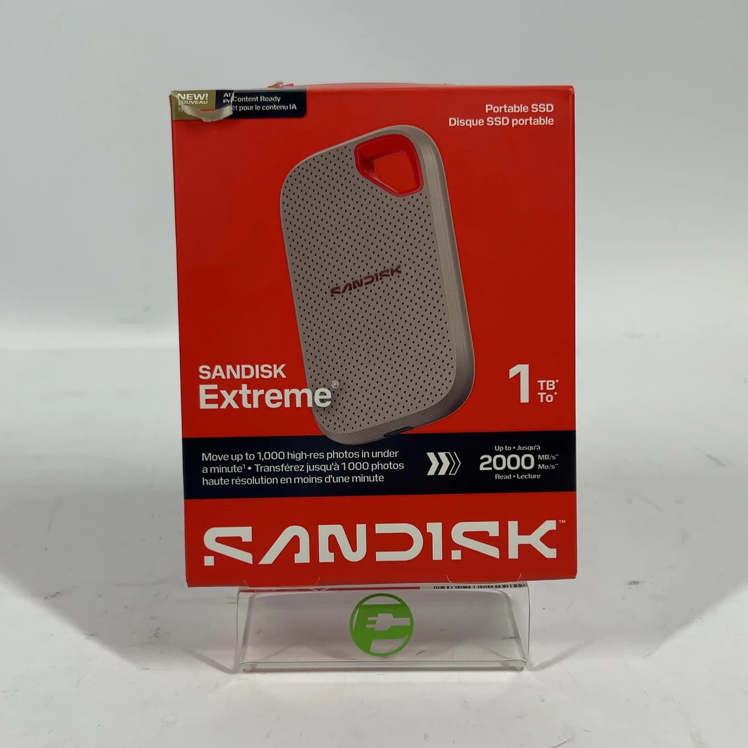 SanDisk Portable Extreme Portable SSD 1TB USB-C to USB-C SSD SDSSDE7W-1T00-AW25