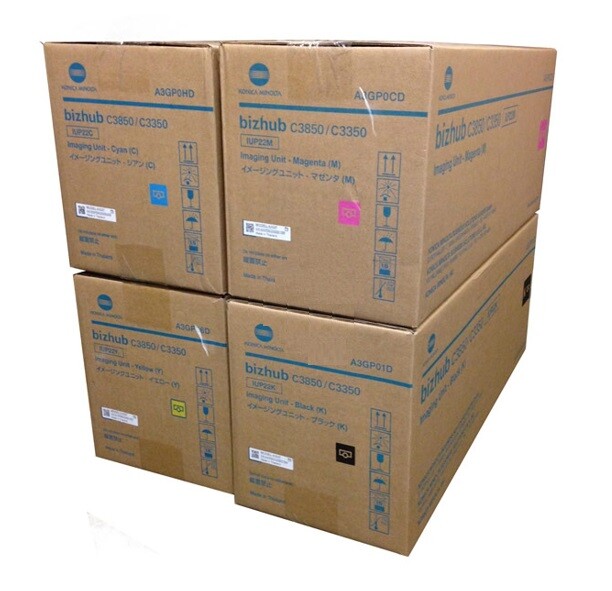 4 x Genuine Drum Konica Bizhub C3350 C3850 Develop 3350 / IUP22 K/C/M/Y DRUM