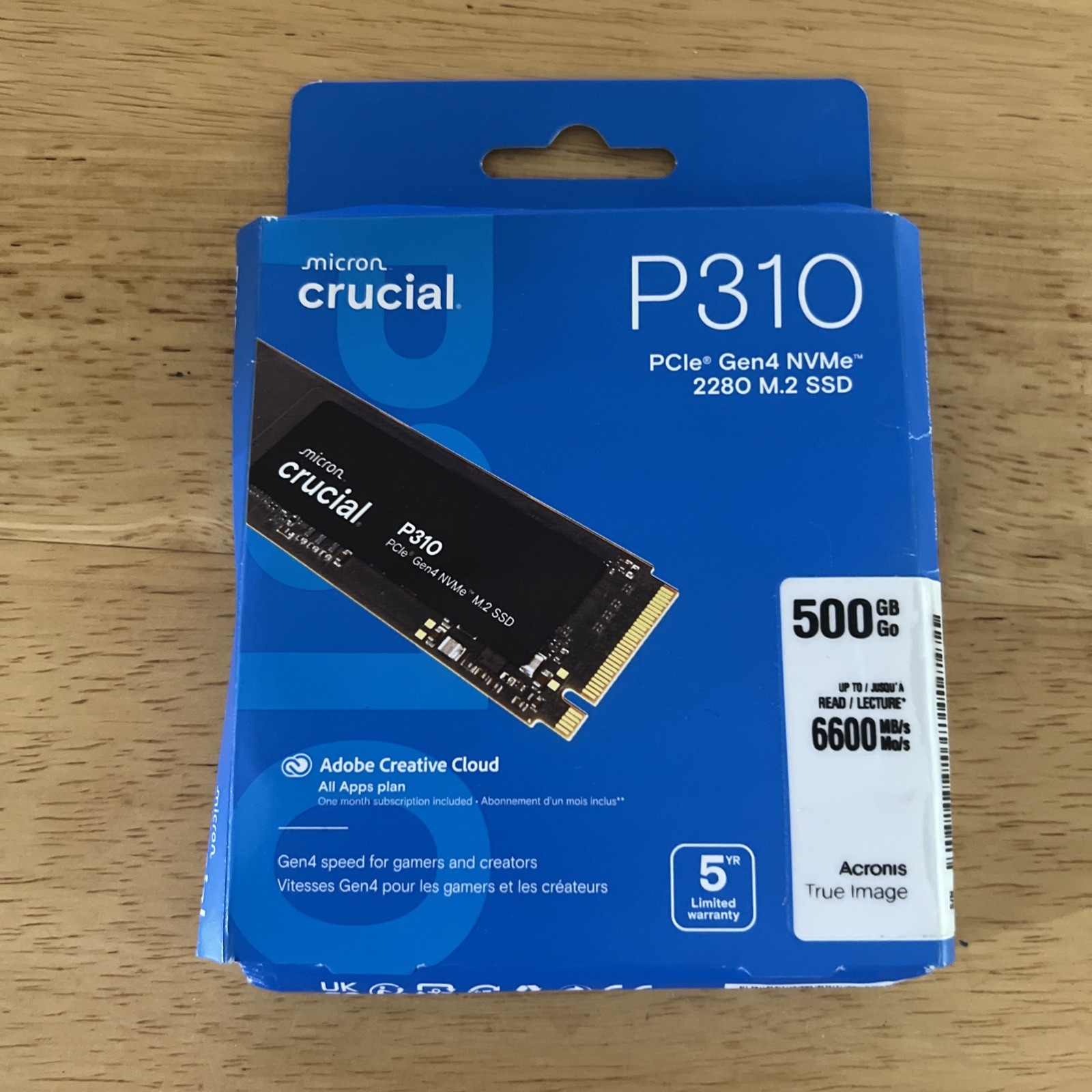 Crucial P310 1TB PCIe 4.0 NVMe M.2 2280 Internal SSD - CT1000P310SSD801