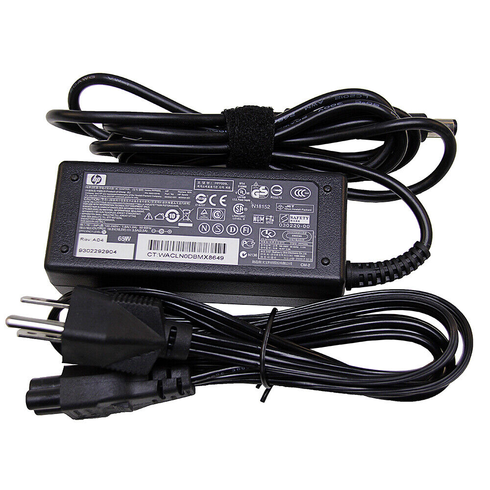 Genuine HP 65W 18.5V 3.5A Laptop Charger AC Adapter 608425-001 609939-001