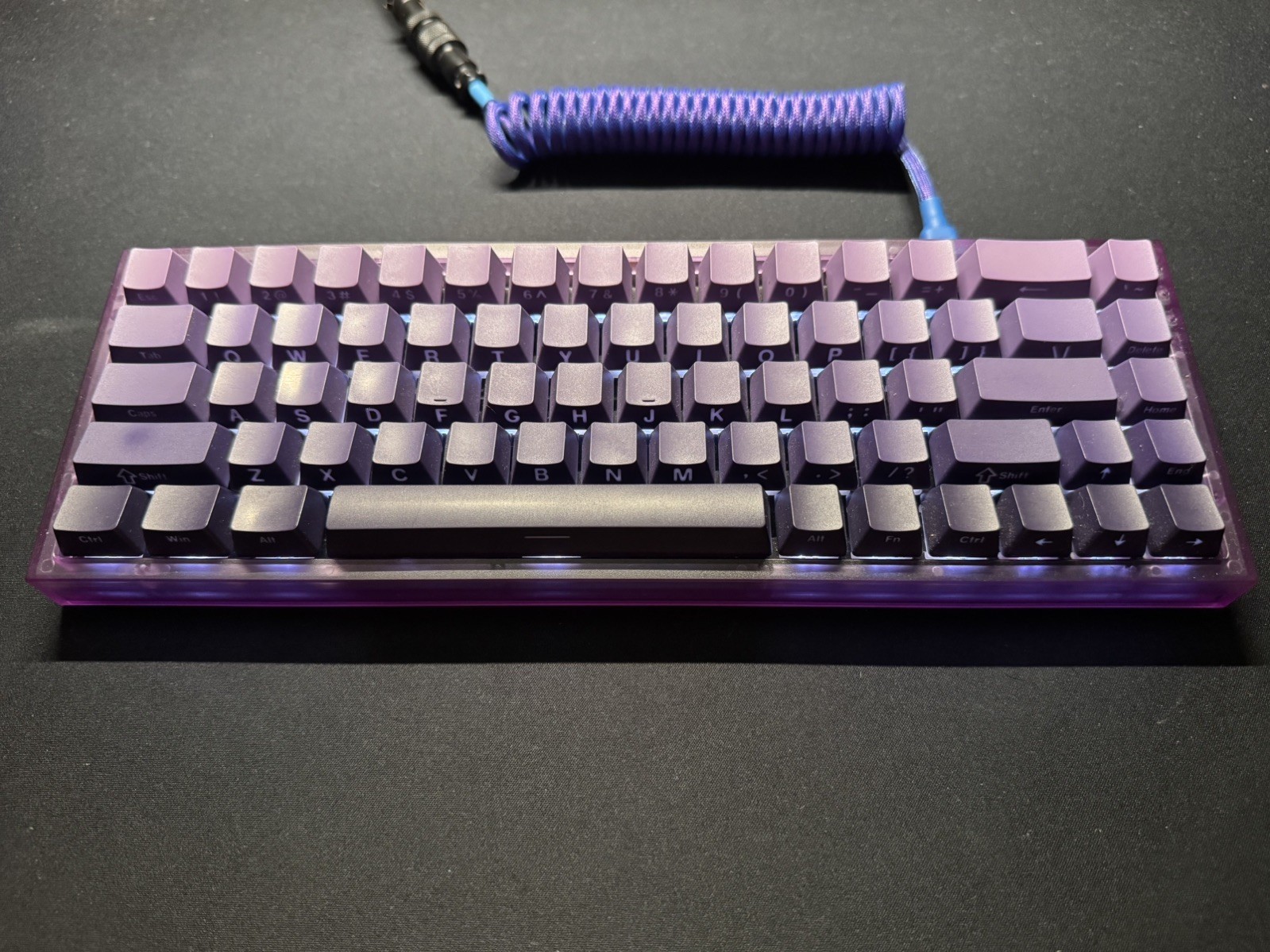 NovelKeys NK65 Atomic Purple | Gateron Yellow Linear | Gradient Keycaps