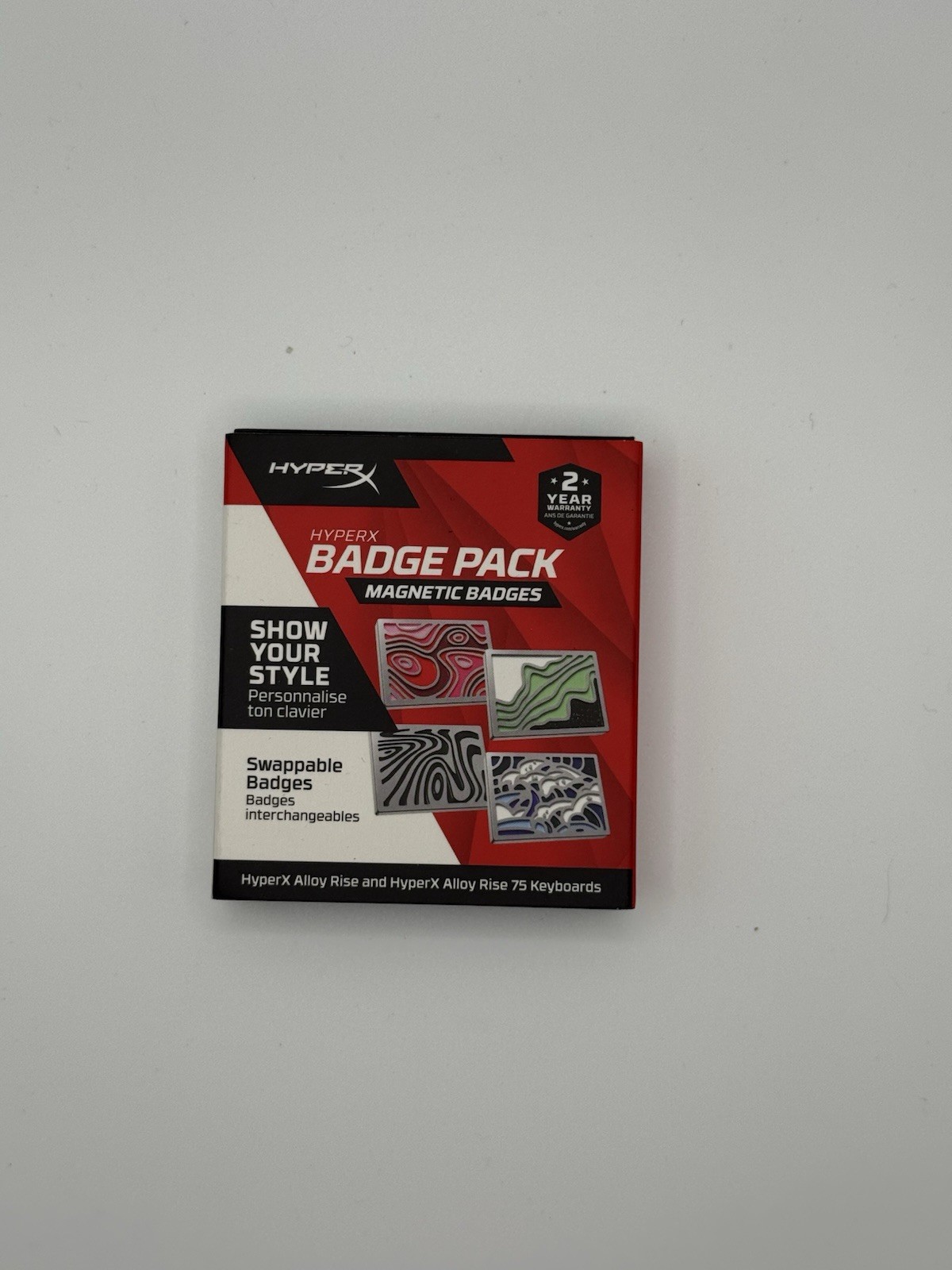 HyperX Badge Pack Magnetic Badges Alloy Rise 75 Keyboard 85U20AA New