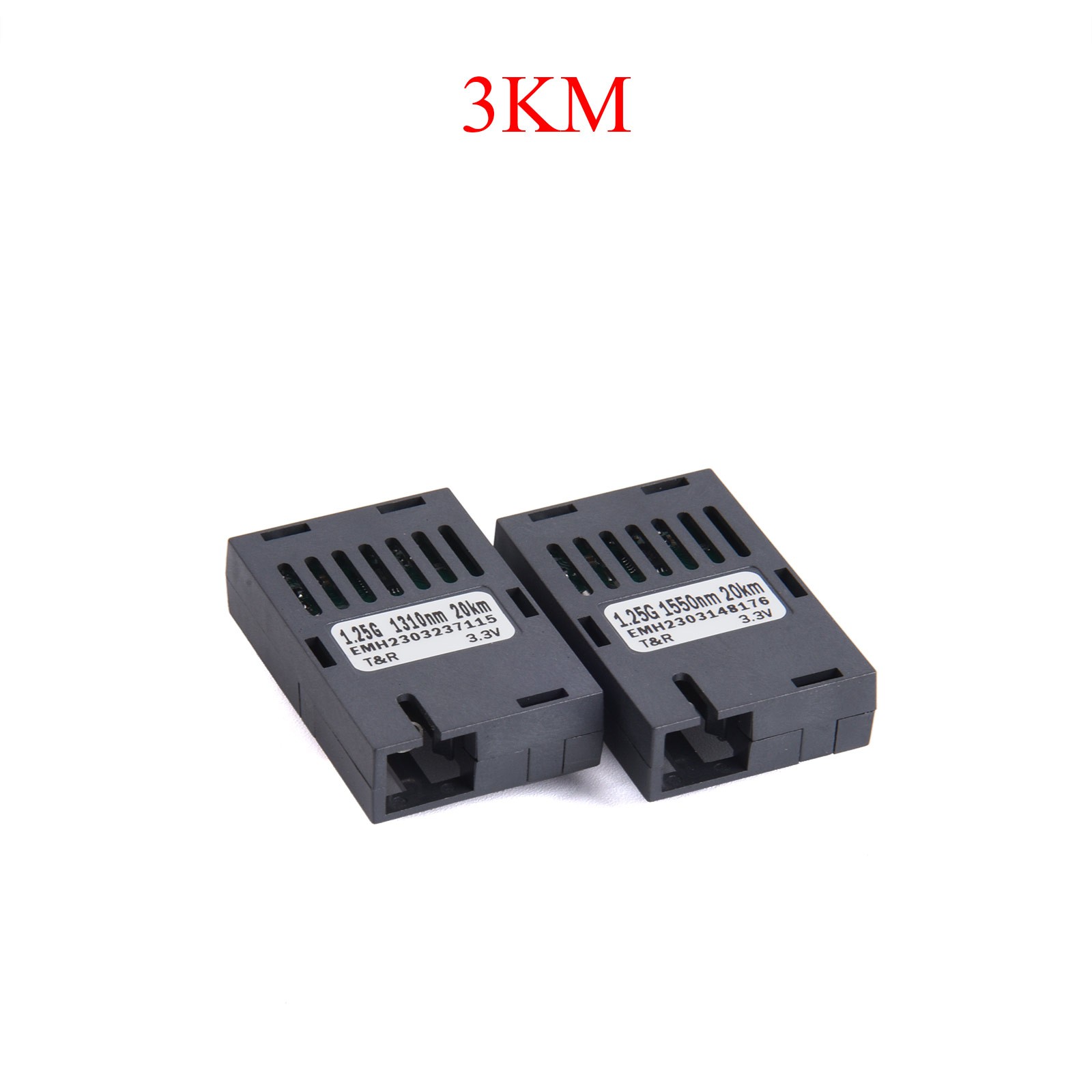 1Pair 1.25G 1*9 Fiber Optical Module SC UPCAPC Single Mode 1310nm/1550nmA+B Kit