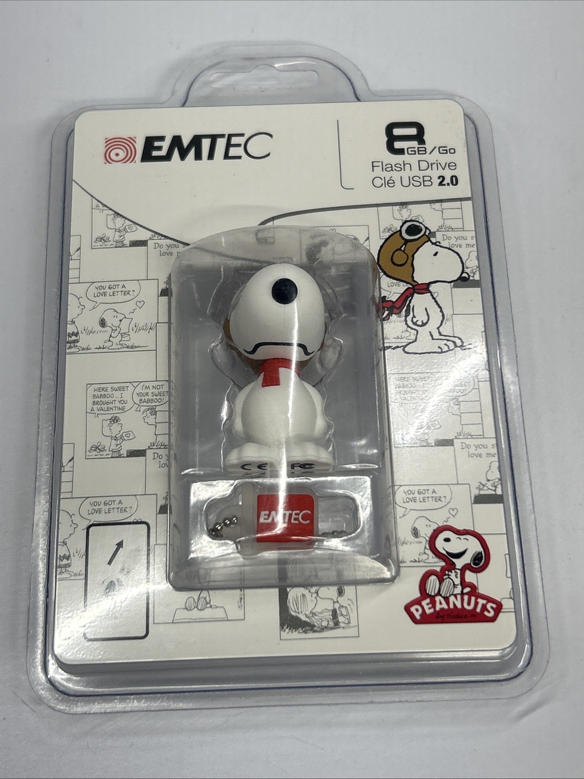 EMTEC Peanuts Snoopy Collectible USB 2.0 Flash Drive, 8GB - New Factory Sealed