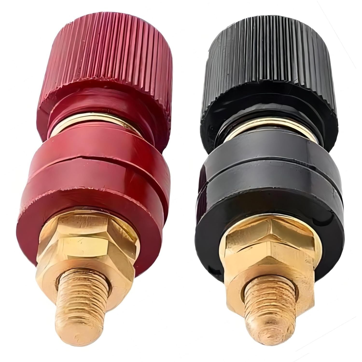 WWZMDiB Pure Copper Remote Battery Terminal Sbinding Post (2Pcs black, red