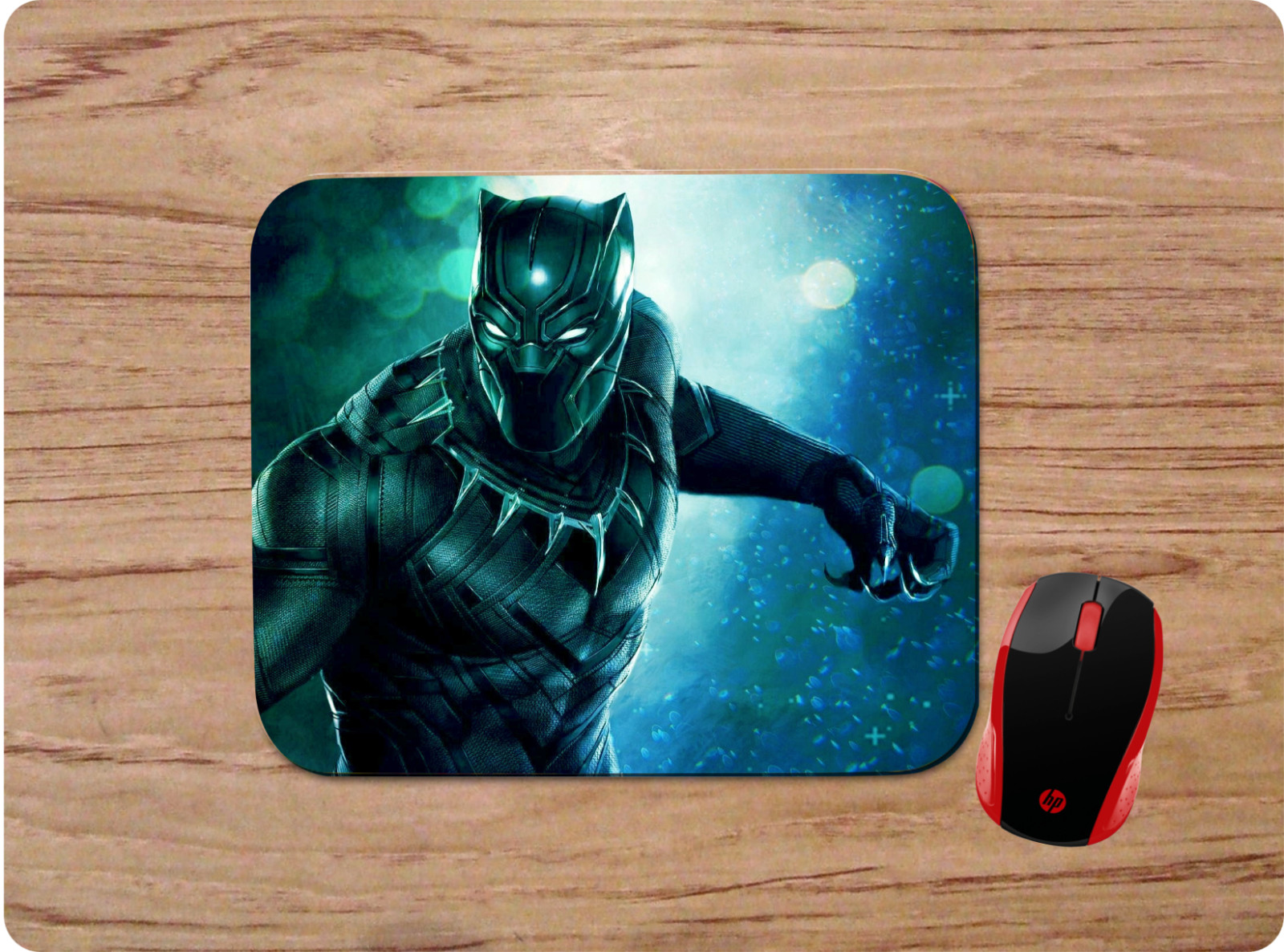 MARVEL BLACK PANTHER CUSTOM MOUSE PAD MAT NON-SLIP SCHOOL HOME OFFICE GIFT
