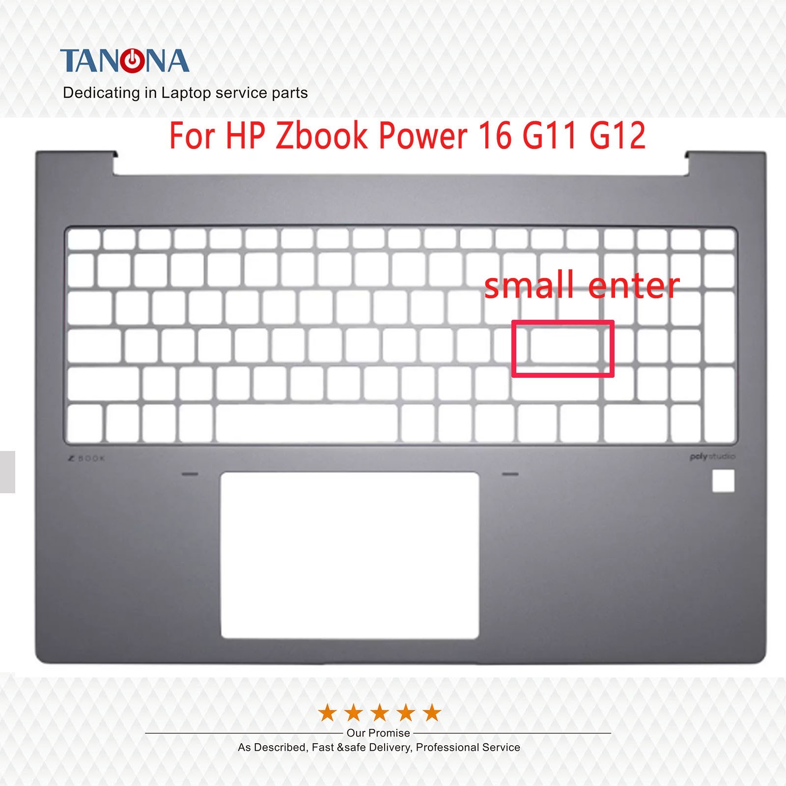 New For HP Zbook Power 16 G11 G12 Palmrest Upper Case Lower Bottom Base Cover