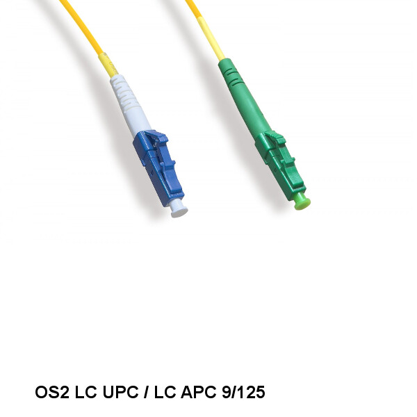 10PCS 2 Meter LC UPC/ LC APC OS2 9 /125 Simplex Single-Mode Fiber Optic Cable