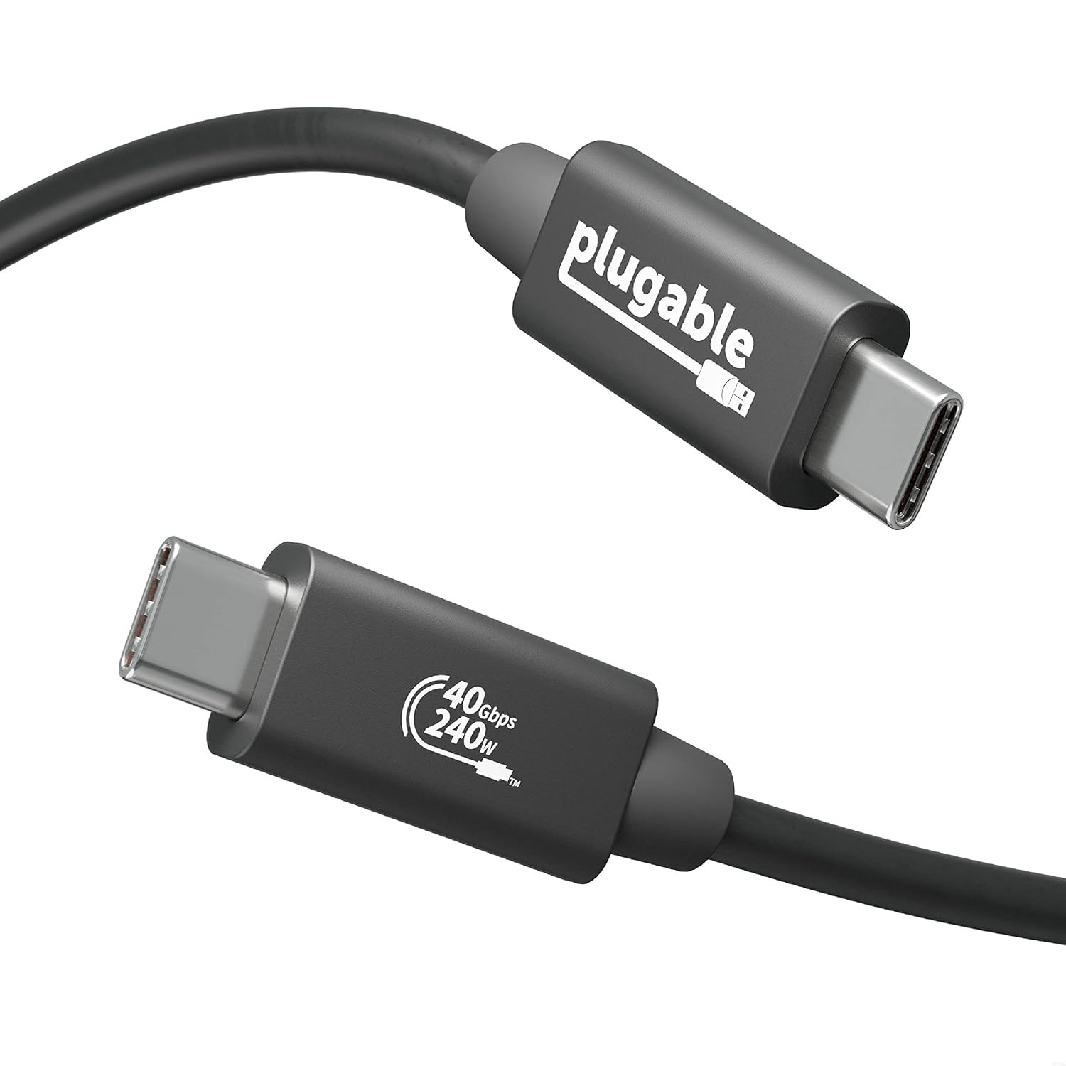 USB4 Cable with 240W Charging, 3.3 Feet (1M), USB-IF Certified, 1X 8K Display, 4