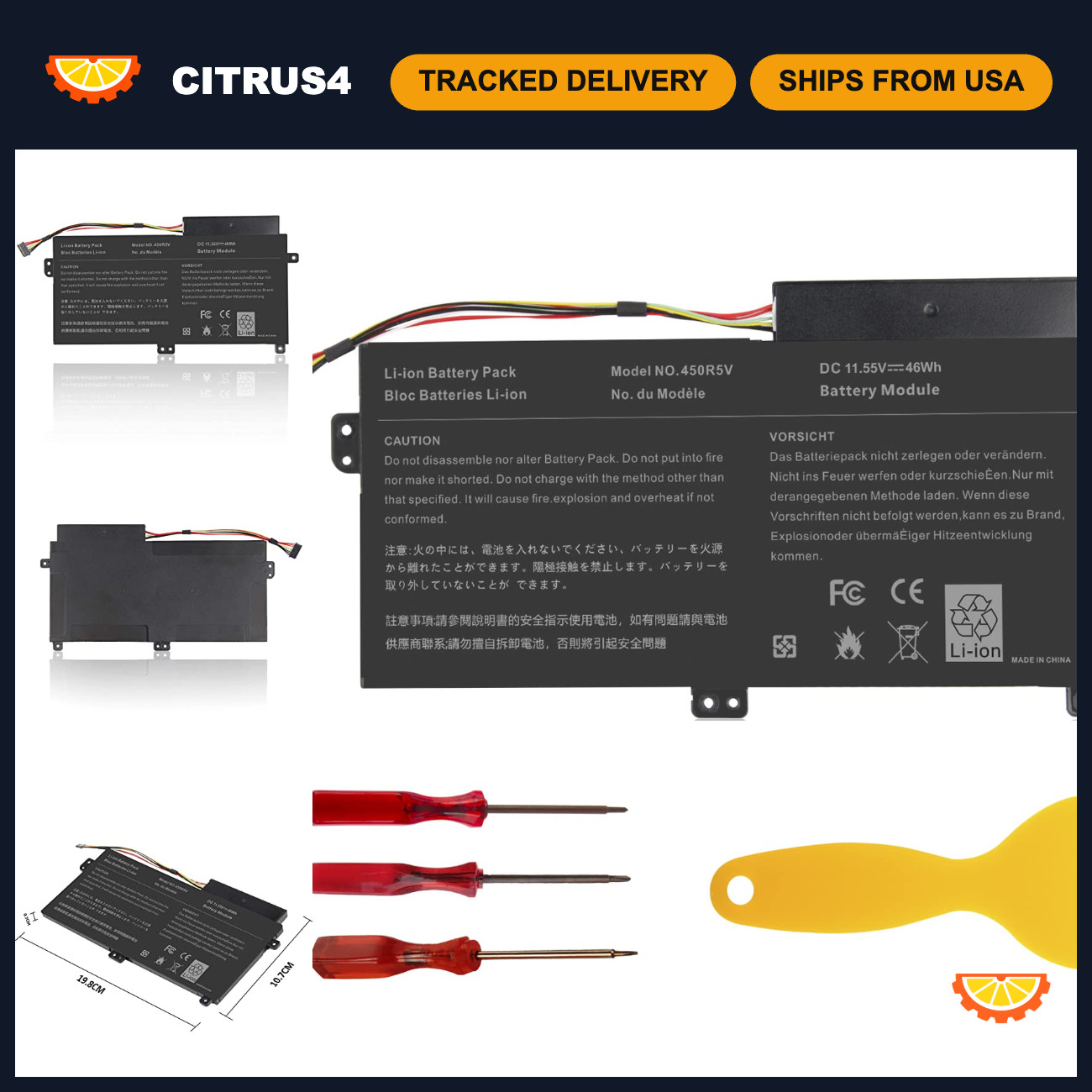 High-Capacity Laptop Battery for Samsung NP370 NP510R5E NP450 Series - AA-PBVN3A