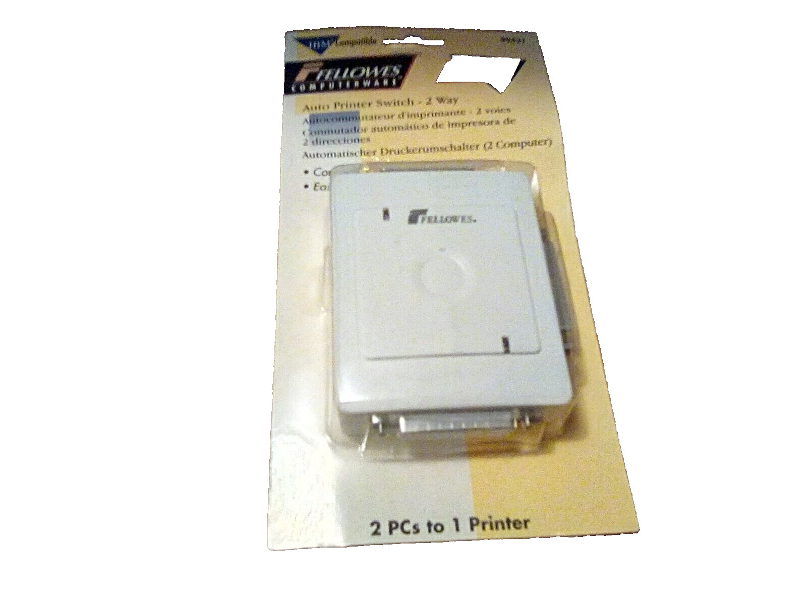 Vtg Fellowes Computerware IBM Compatible 99421 Auto Printer 2-Way Switch NOS
