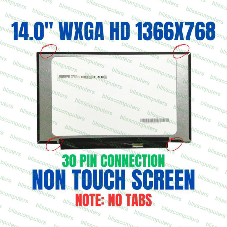 HP 14-CF0010DS 14-CF0011DS LED LCD REPLACEMENT Screen 14" HD WXGA Display Panel