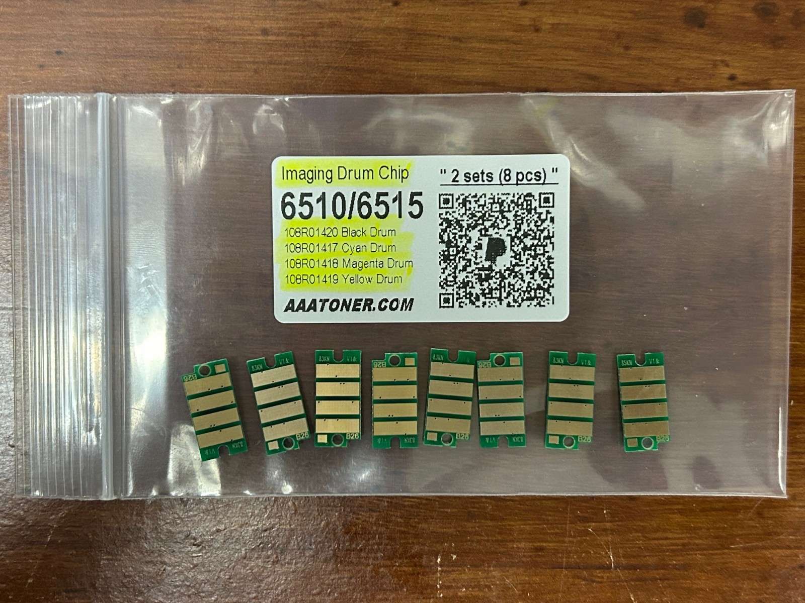 8 x Imaging Drum Chip Refill for Xerox Phaser 6510 WC 6515 (1420  ~1417)