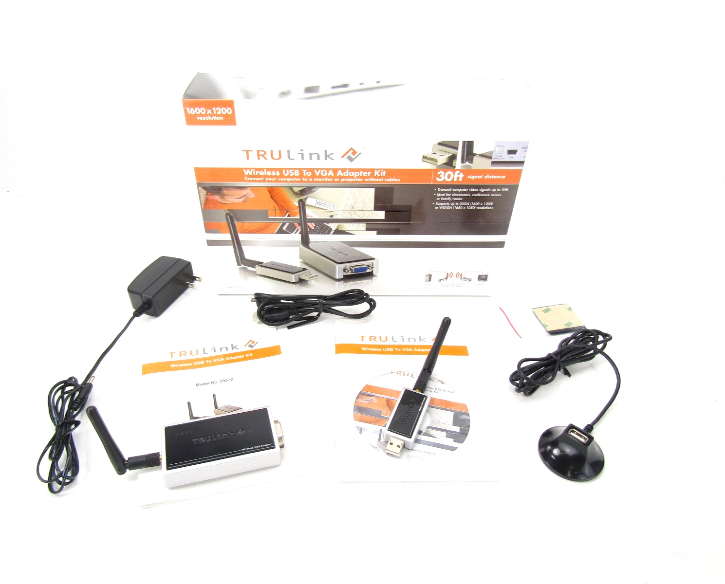 C2G CablesToGo TruLink 29572 Wireless USB to VGA Adapter Kit