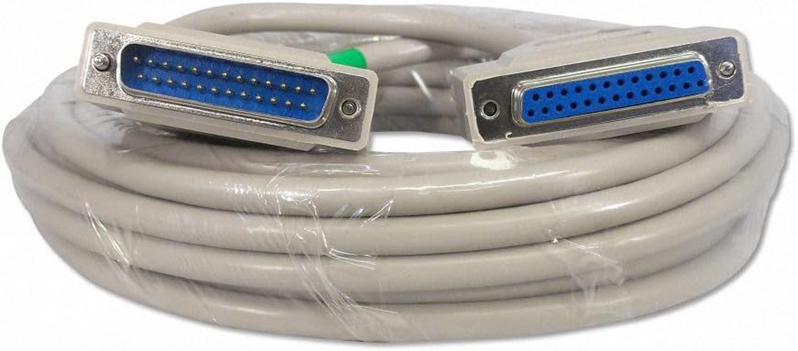 25 Foot DB25 25 Pin Serial Port Cable Male/Female RS232
