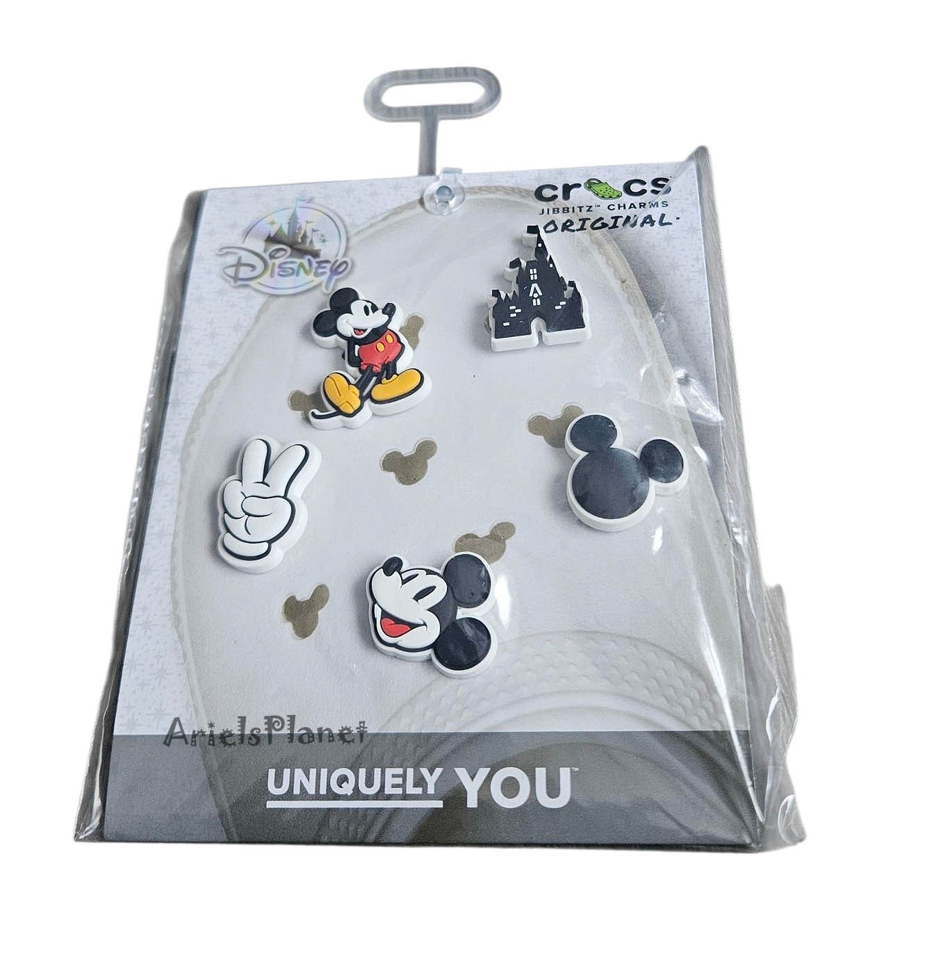 2026 Disney Parks Jibbitz - Crocs Mickey Mouse & Castle Charms Set of 5