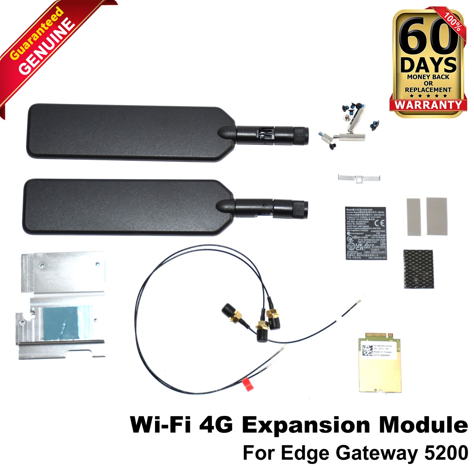 Dell Edge Gateway 5200 Wireless WiFi 4G WWAN Antenna Cables 69MRR