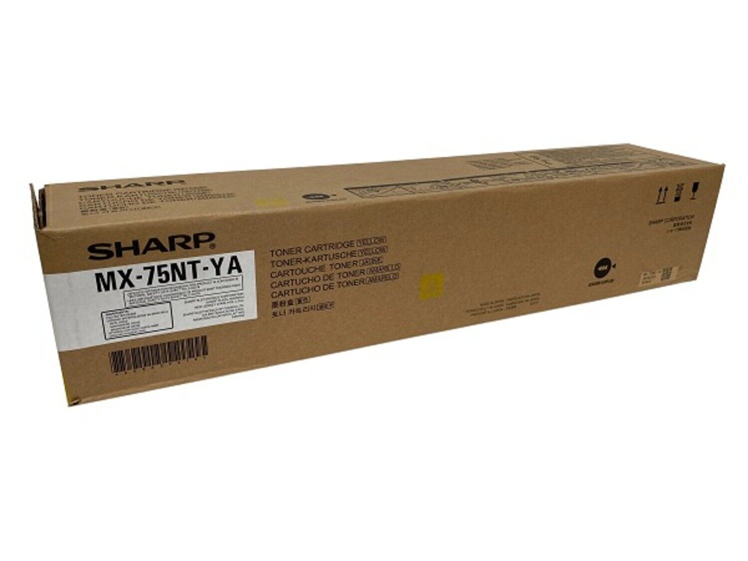 Genuine Sharp MX-75NTYA Yellow High Yield Toner Cartridge