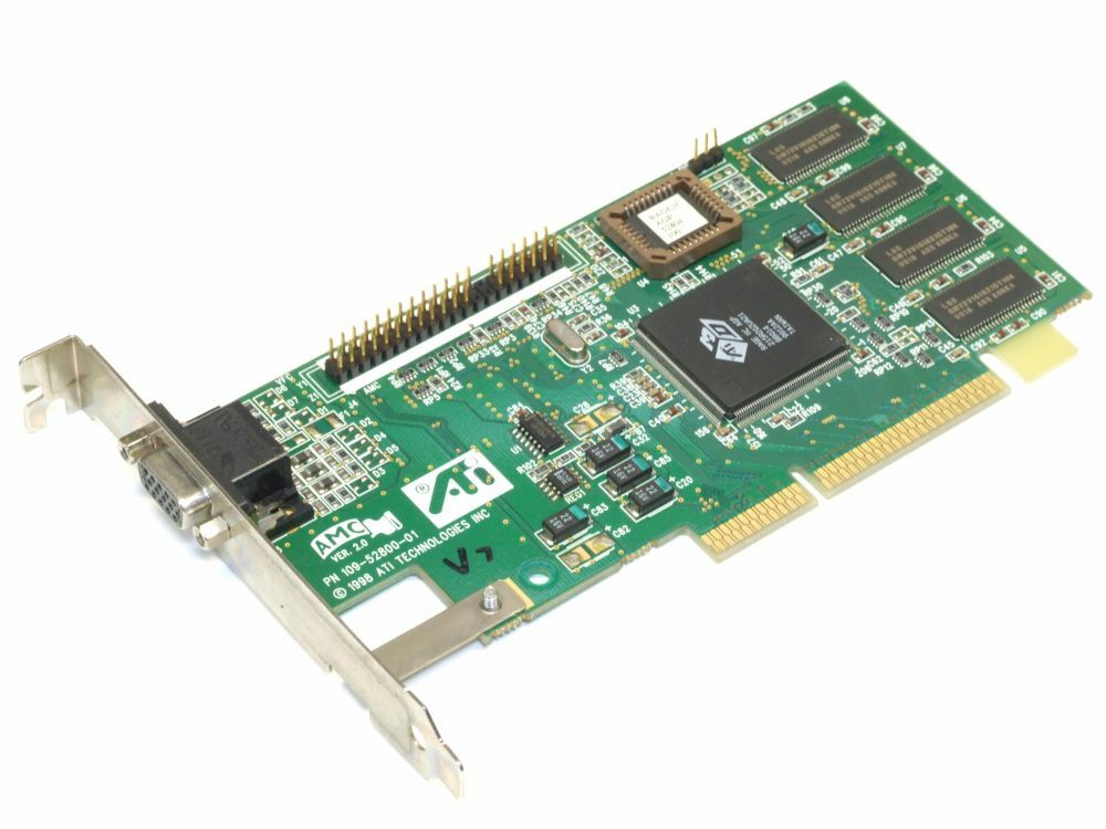 ATI 3DRage IIC AGP 8MB Classic Vintage Video Card / Graphics Card 109-52800-00/01