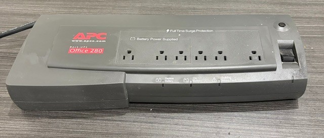 APC BACK-UPS OFFICE 280 SURGE PROTECTION FULL TIME BATTERY POWERED BF280C