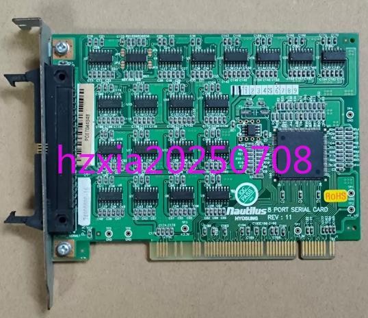 1pc used  nautilus 74900000-16 8 PORT SERIAL CARD REV.11 acquisition card 