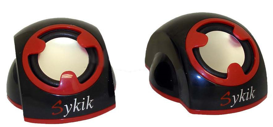 Sykik SP0226BR Buddies 2 Channel PC Speakers Laptop Computer Speaker System NEW