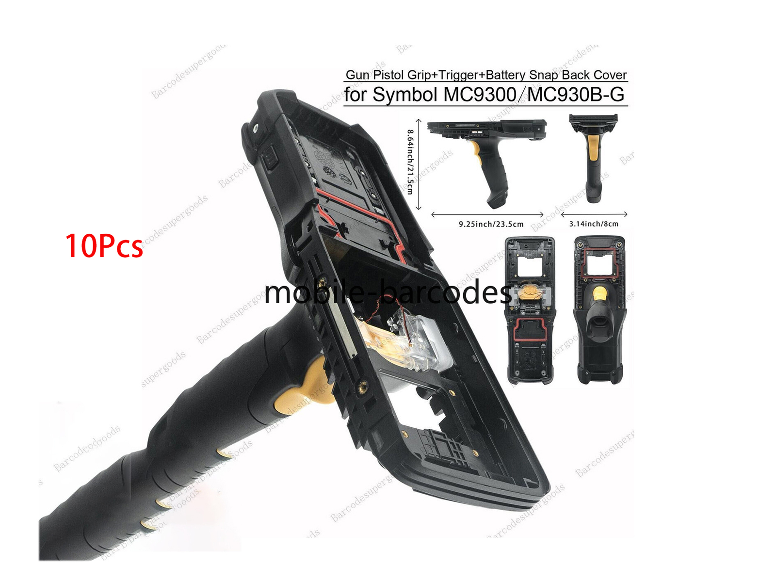 10X Gun Pistol Grip Handle + Trigger +Battery snap for Symbol MC9300, MC930B-G