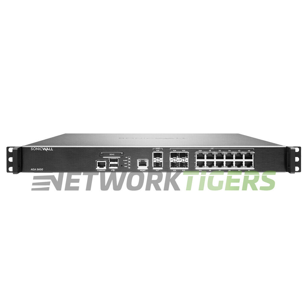 SonicWALL NSA 5600 01-SSC-3830 9.0 Gbps Firewall - NON-TRANSFERABLE