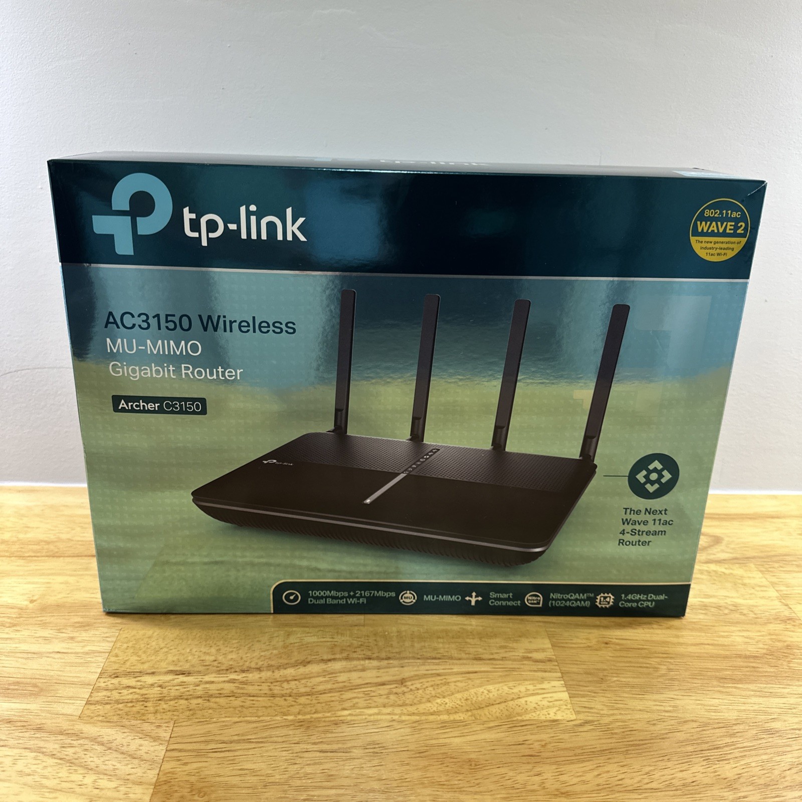 TP-Link Archer C3150 Wave2 Wireless Router – Dual-Band AC3150  MU-MIMO  Black