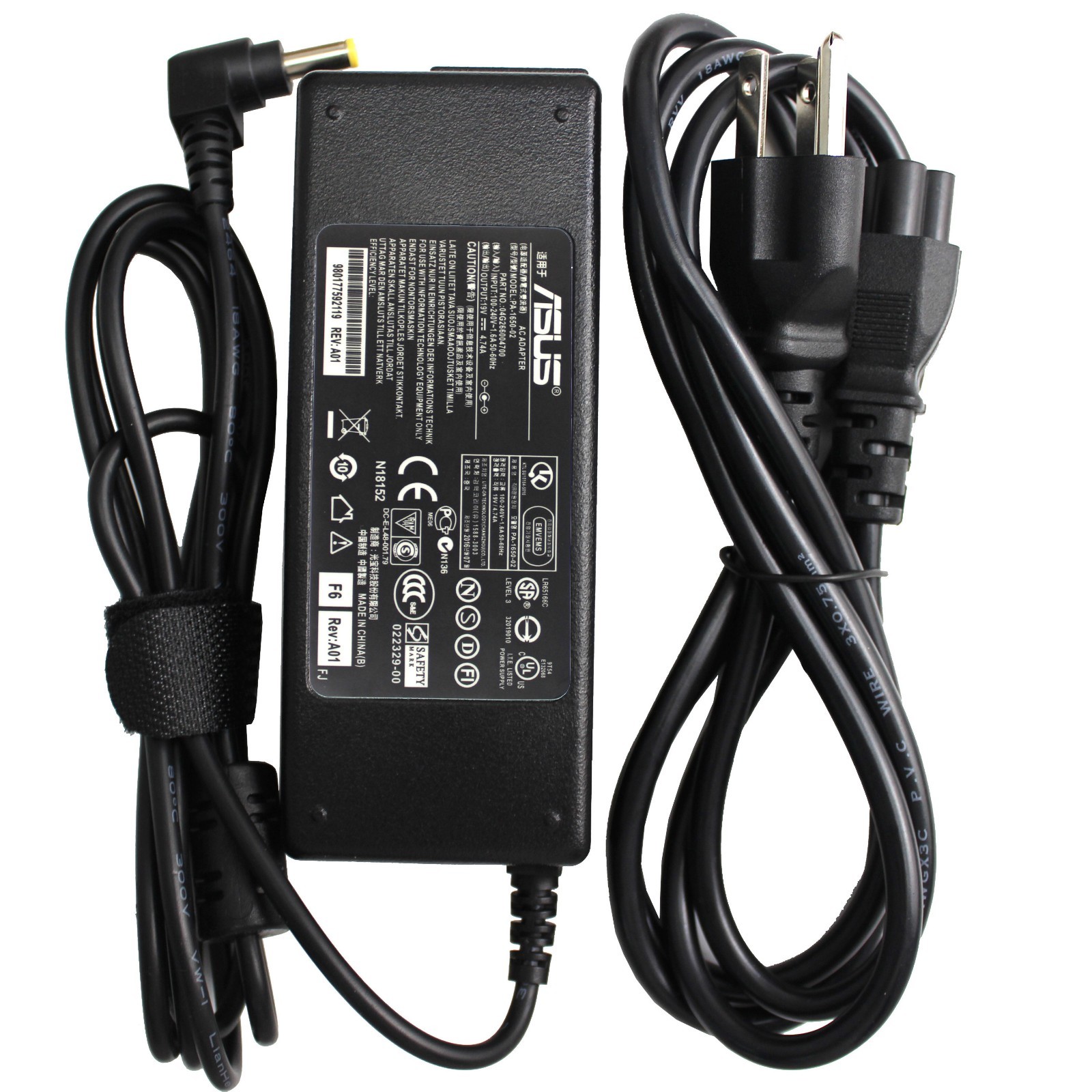 Genuine 90W Asus Power Adapter Charger X83 X83V X83VM Q550LF K53U K55 K55A K55N