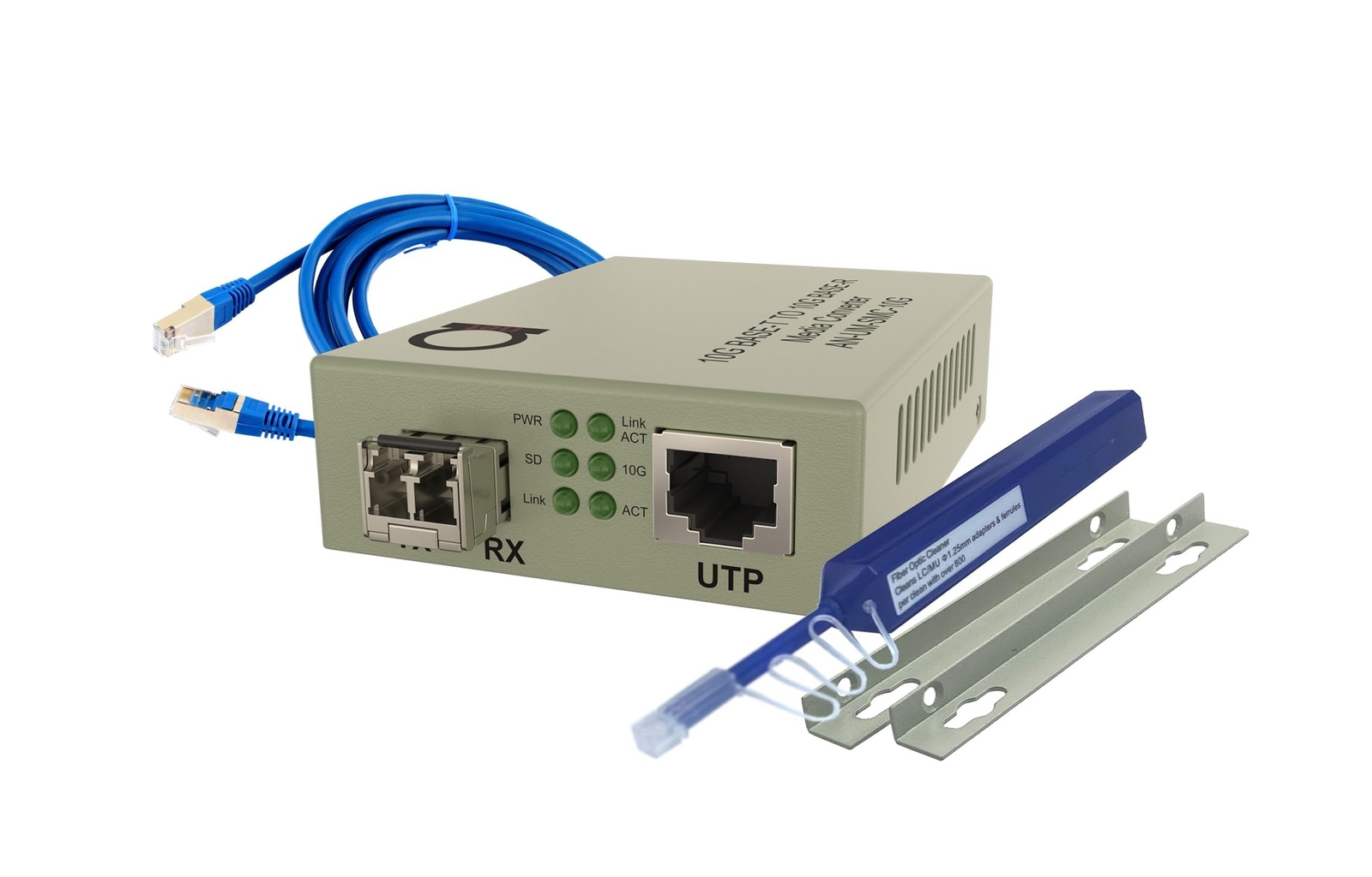 Multimode LC 10G SFP+ to Fiber Ethernet Media Converter with 10GSFP+ 300m (0....