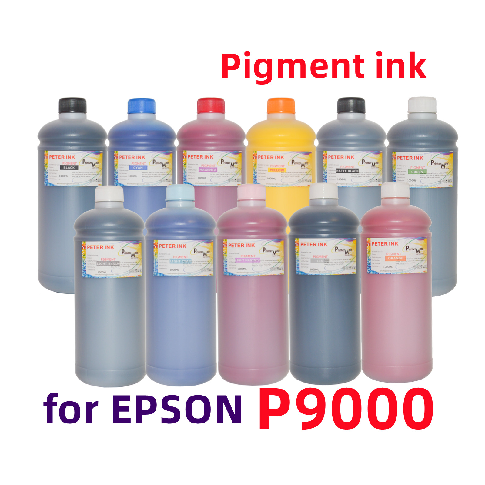 11 X1Liter Premium Pigment refill ink for SureColor SC P9000 Printer