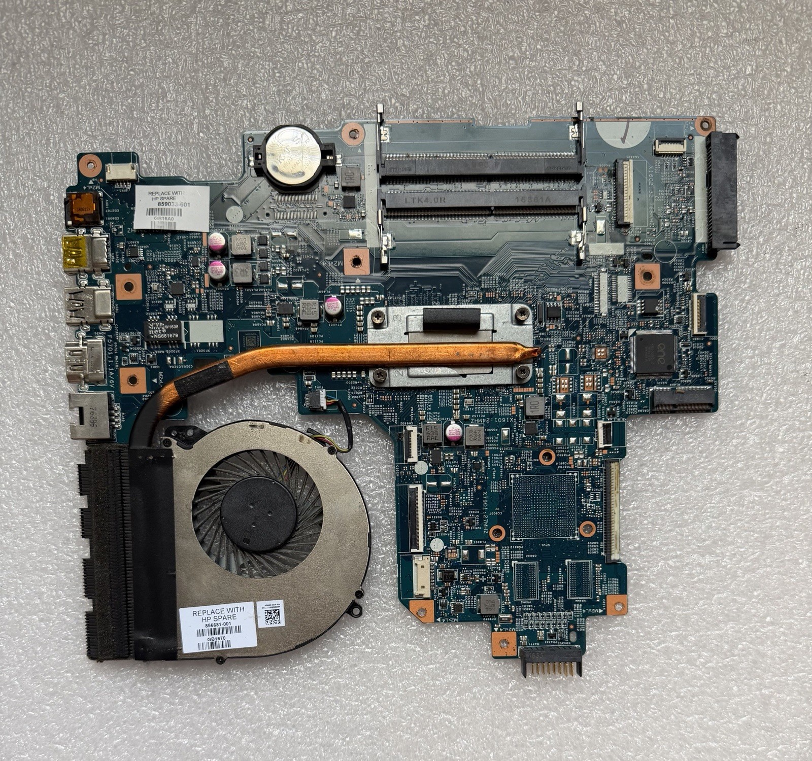 HP 17-X HP 17-x114dx Intel Core i5-7200U 2.50GHz Motherboard 859033-601