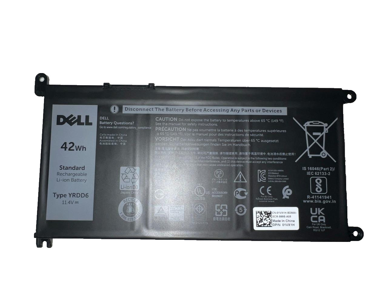 Lot of 10 OEM Dell YRDD6 FDRHM 0FDRHM Battery Chromebook 3110, 3120, 60% to 69%