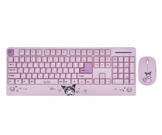 Sanrio Kuromi Palm Rest Wireless Keyboard Mouse Combo Set