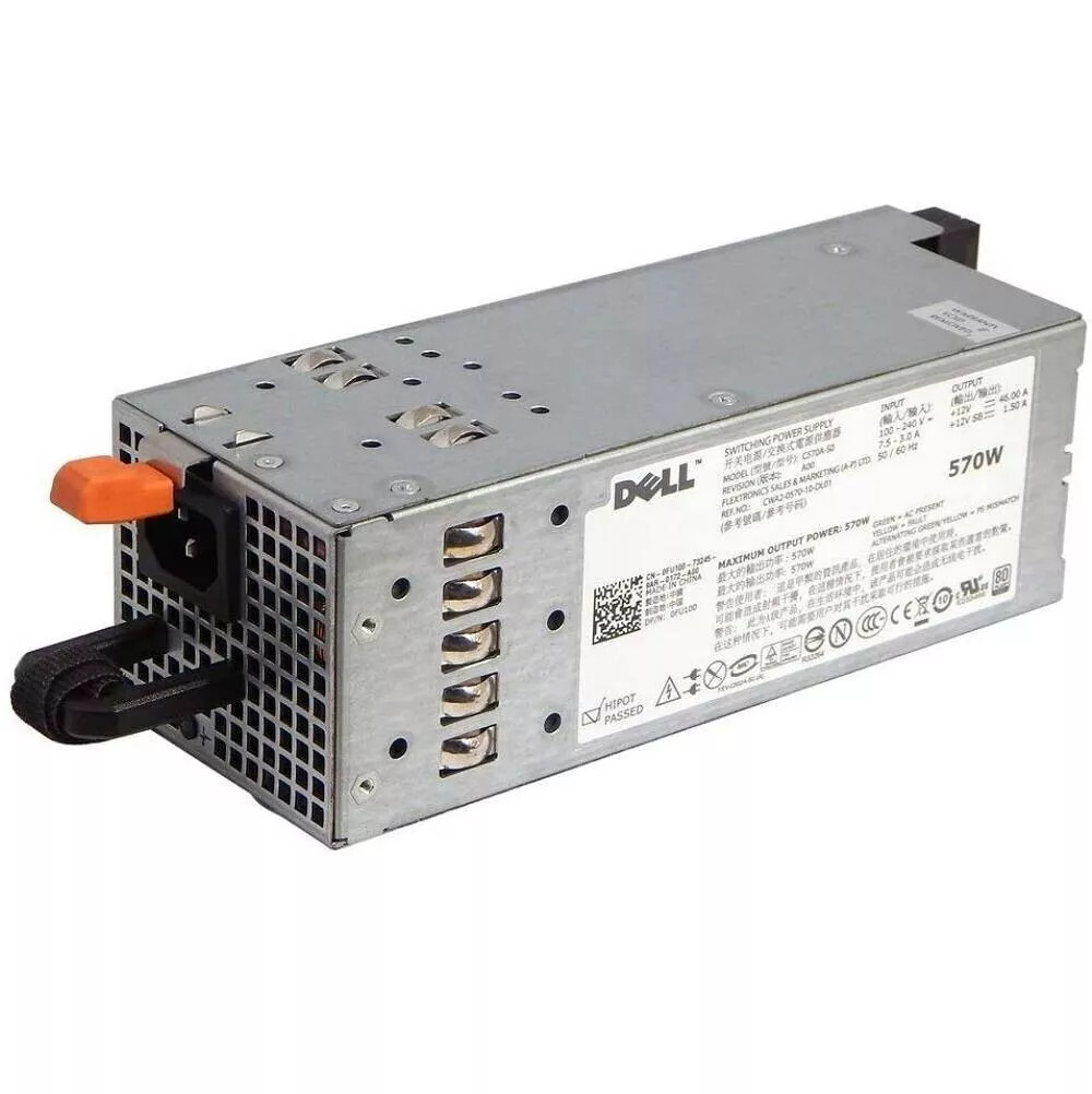 Dell Poweredge 570W Server Power for PN: MYXYH T327N VPR1M G0KD5 RXCPH J98GF